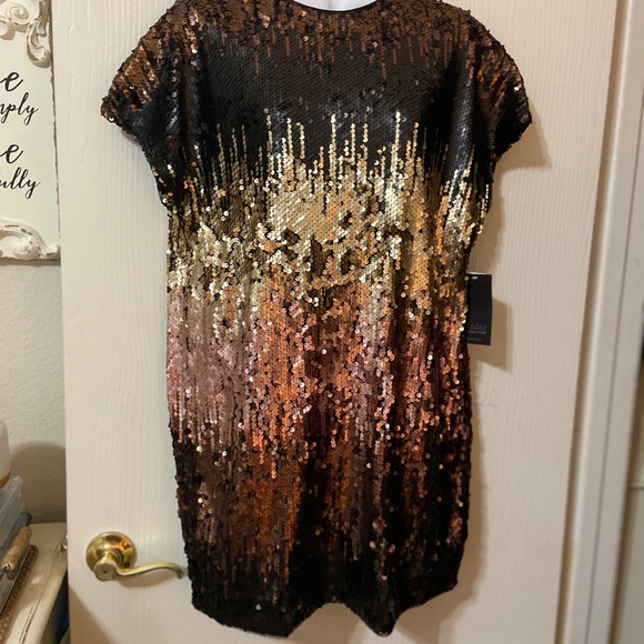 Aidan by Aidan Mattox black multi size 6 NWT - Picture 3 of 6